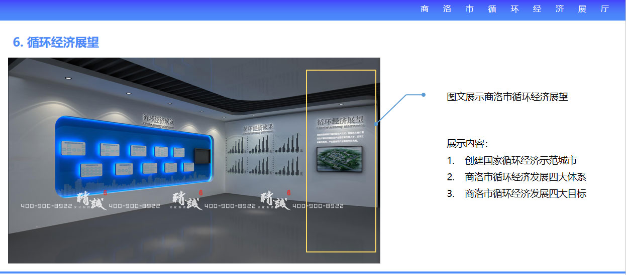 商洛市循环经济展厅设计方效果图