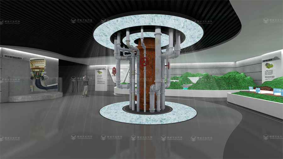 水系工程展厅设计-引汉济渭实验基地展厅