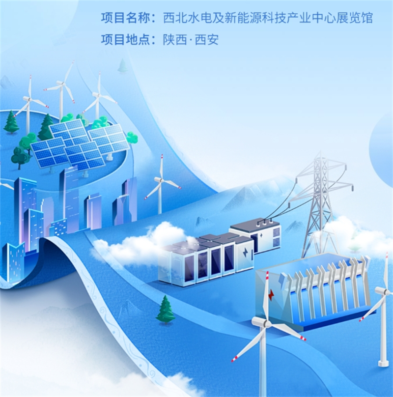 西北水电及新能源科技产业中心展览馆落成